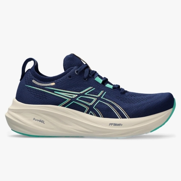 Asics Women's Gel Nimbus 26 Running Shoe Size 12.5 Wide Lace-up Sneakers - Picture 1 of 16